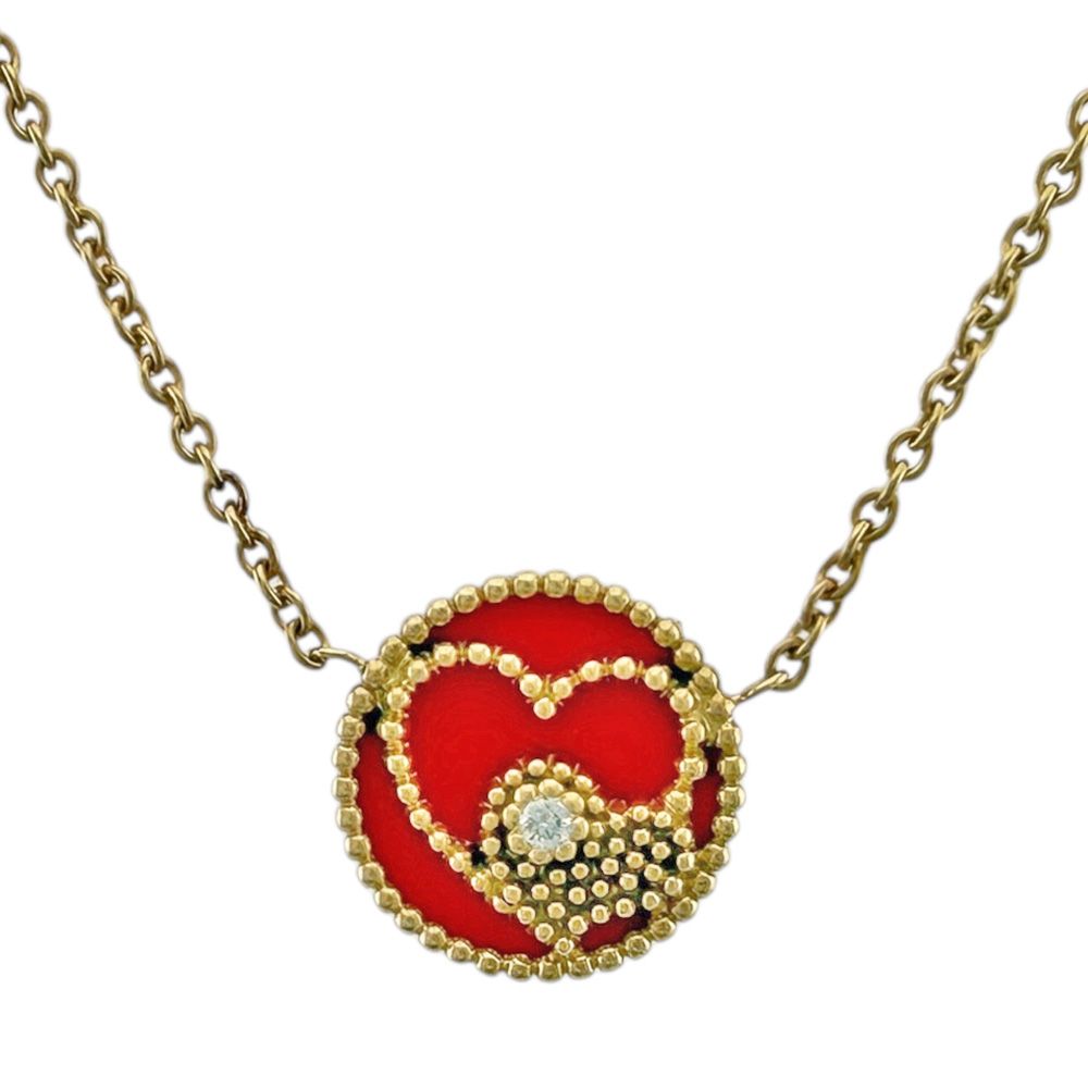 Dior Rose Devan Coule Necklace 18k Gold Diamond