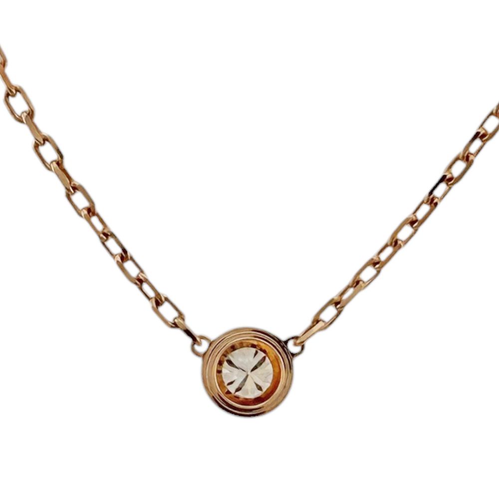 Cartier Damier Diamant Leger Necklace 18k Gold Diamond — view 3