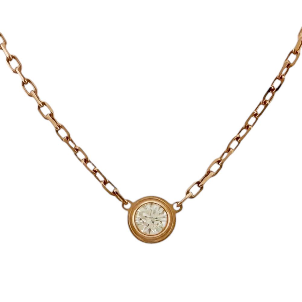 Cartier Damier Diamant Leger Necklace 18k Gold Diamond