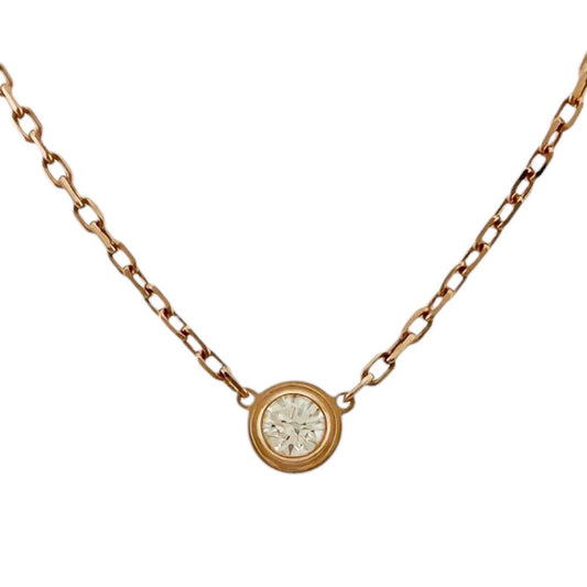 Cartier Damier Diamant Leger Necklace 18k Gold Diamond