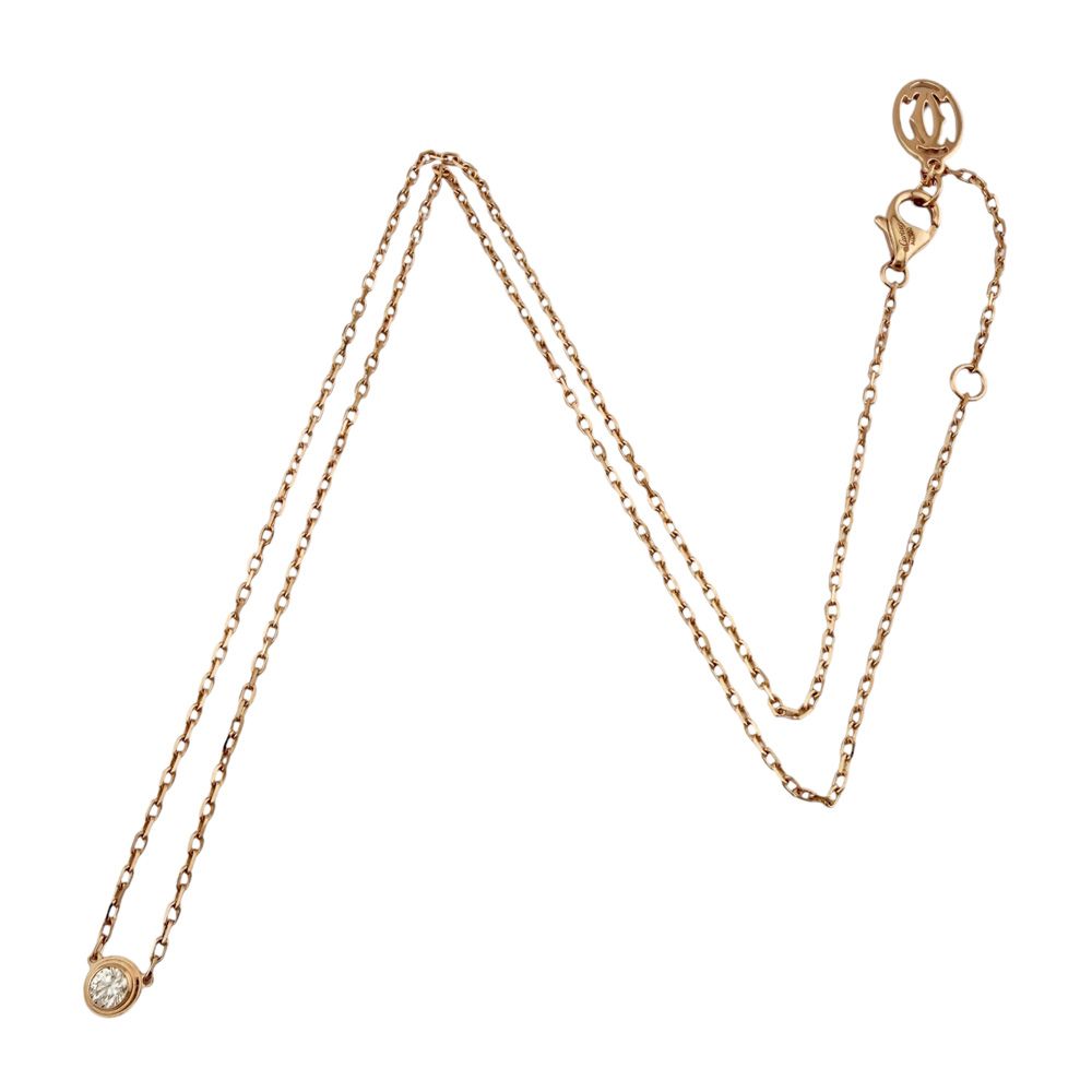 Cartier Damier Diamant Leger Necklace 18k Gold Diamond — view 7