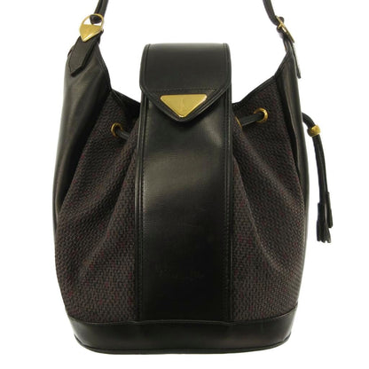 Saint Laurent Yves Vintage ketobag ShawleLogo Plate Leather Gold Black
