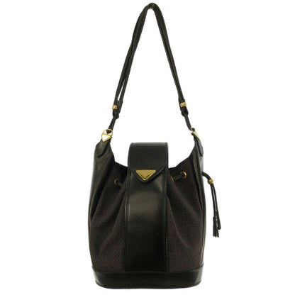 Saint Laurent Yves Vintage ketobag ShawleLogo Plate Leather Gold Black — view 3