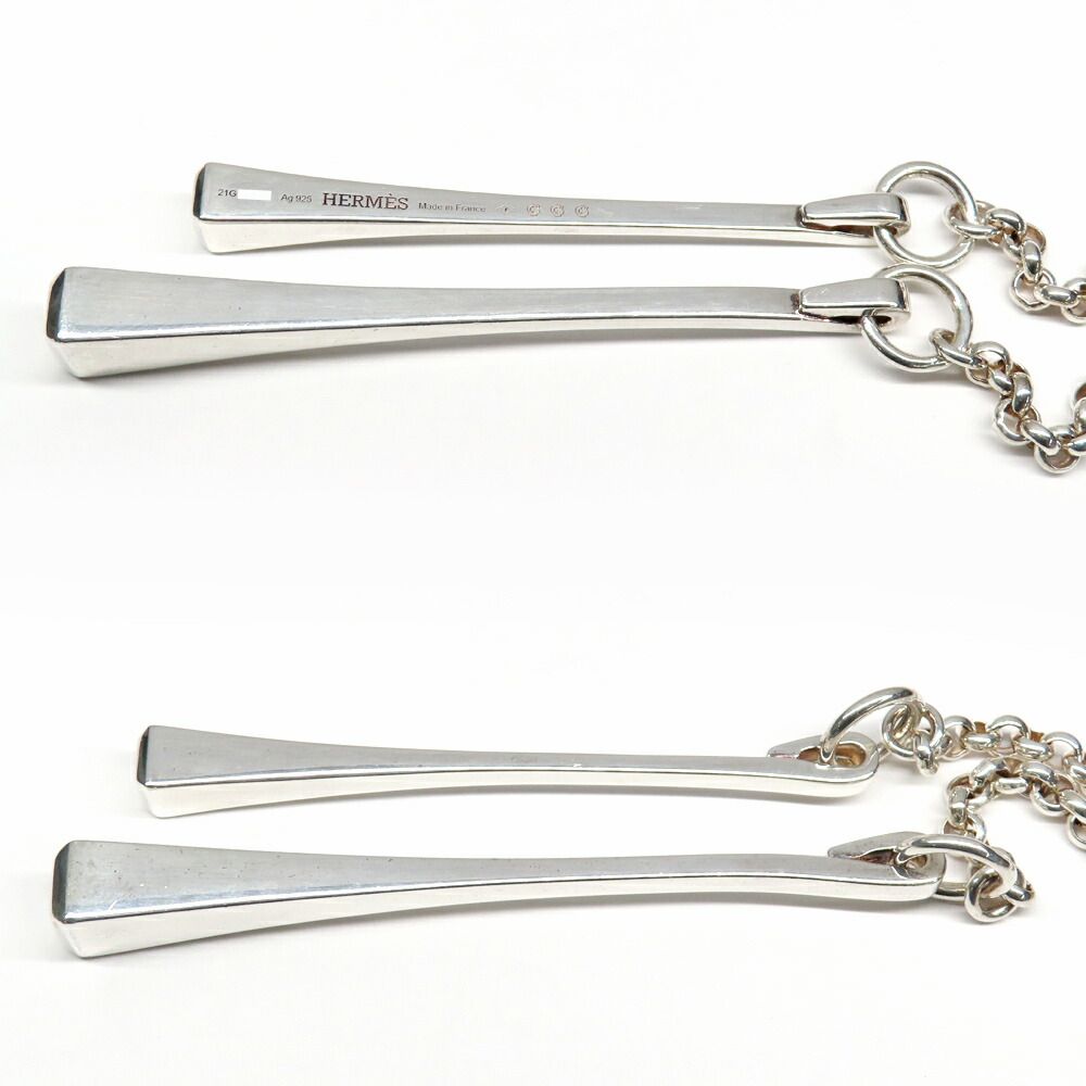 Hermes Necklace Cour Forges Silver — view 3