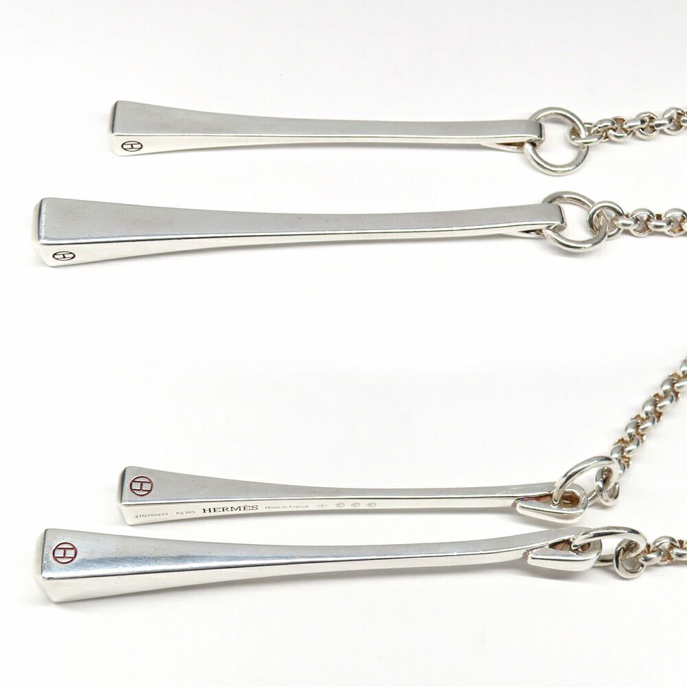 Hermes Necklace Cour Forges Silver — view 2