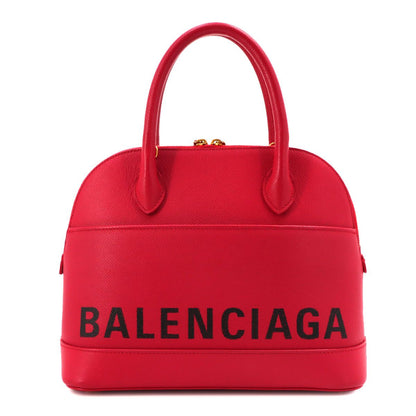 Balenciaga Ville Top Handle 2-Way Bag Leather Red Black — view 3