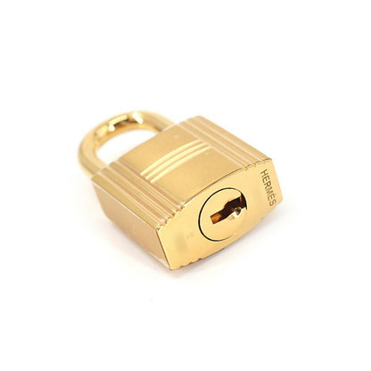 Hermes Cadena Key Set Padlock Gold Lock — view 3