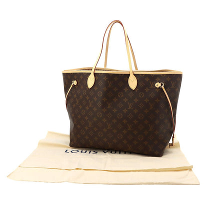 Louis Vuitton Monogram Neverfull GM Tote Brown Gold — view 2