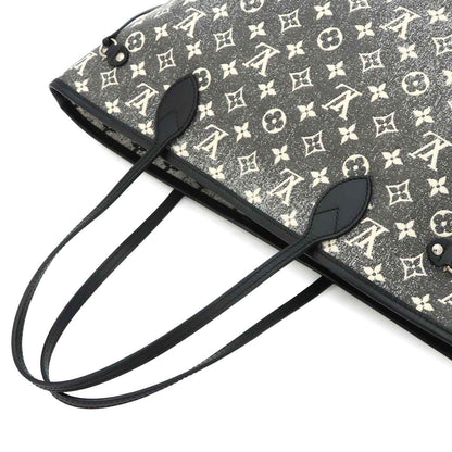 Louis Vuitton Monogram Jacquard Denim Neverfull MM Tote Gray Noir — view 6