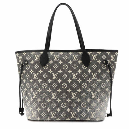Louis Vuitton Monogram Jacquard Denim Neverfull MM Tote Gray Noir — view 3