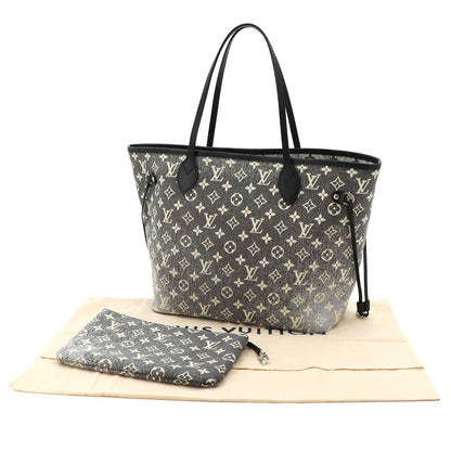 Louis Vuitton Monogram Jacquard Denim Neverfull MM Tote Gray Noir — view 2