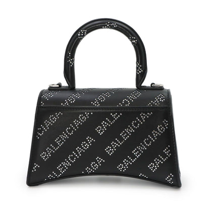 Balenciaga Hourglass XS 2-Way Bag Leather Rhinestone Black — view 2