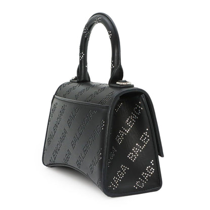 Balenciaga Hourglass XS 2-Way Bag Leather Rhinestone Black — view 3
