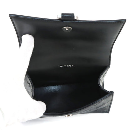 Balenciaga Hourglass XS 2-Way Bag Leather Rhinestone Black — view 6