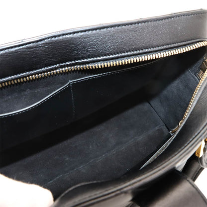 Saint Laurent Cabas 2-Way Bag Leather Black — view 9