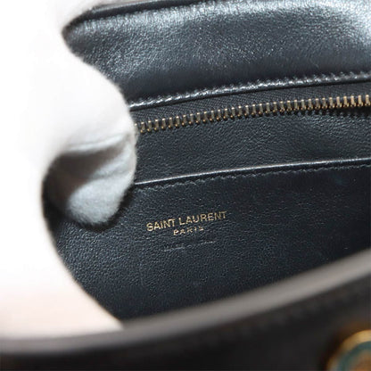 Saint Laurent Baby Cabas 2-Way Hand Shoulder Bag Leather Black — view 7