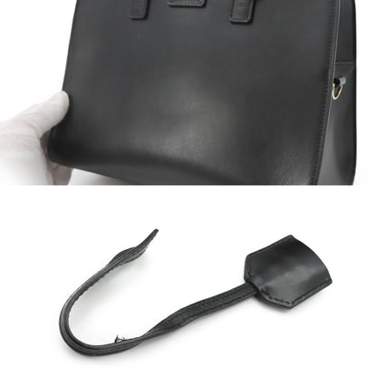 Saint Laurent Baby Cabas 2-Way Hand Shoulder Bag Leather Black — view 8