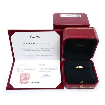 Cartier 18k Yellow Gold Engray Bud Diamond Ring — view 8