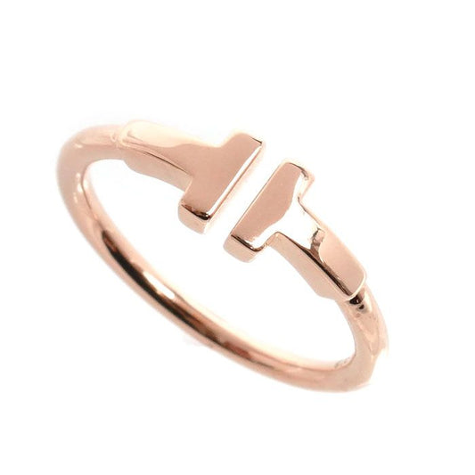 Tiffany & Co 18k Pink Gold T Wire Ring