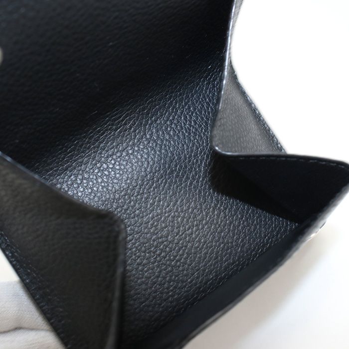 Saint Laurent Origami Tiny Wallet YSL Logo Trifold Calf — view 5