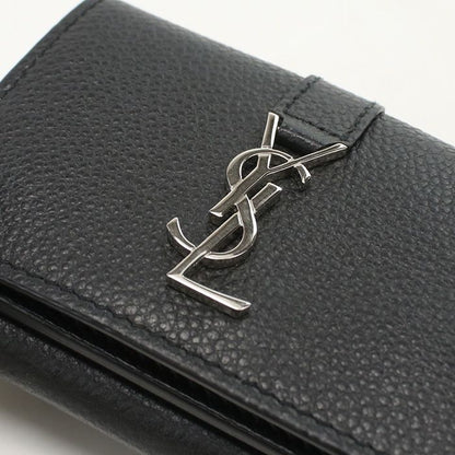 Saint Laurent Origami Tiny Wallet YSL Logo Trifold Calf — view 7