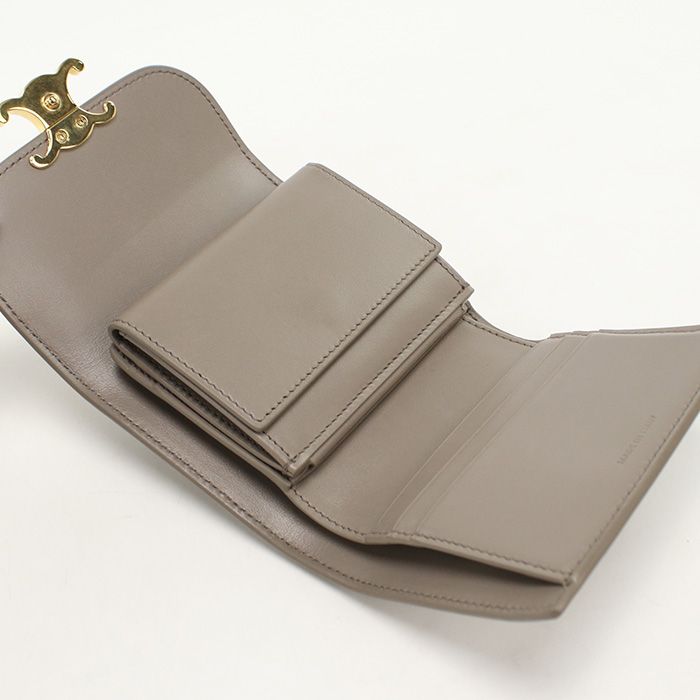 Celine Small Flap Wallet Triomphe Trifold Calf — view 3