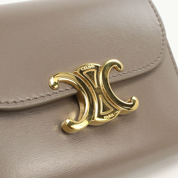 Celine Small Flap Wallet Triomphe Trifold Calf — view 7
