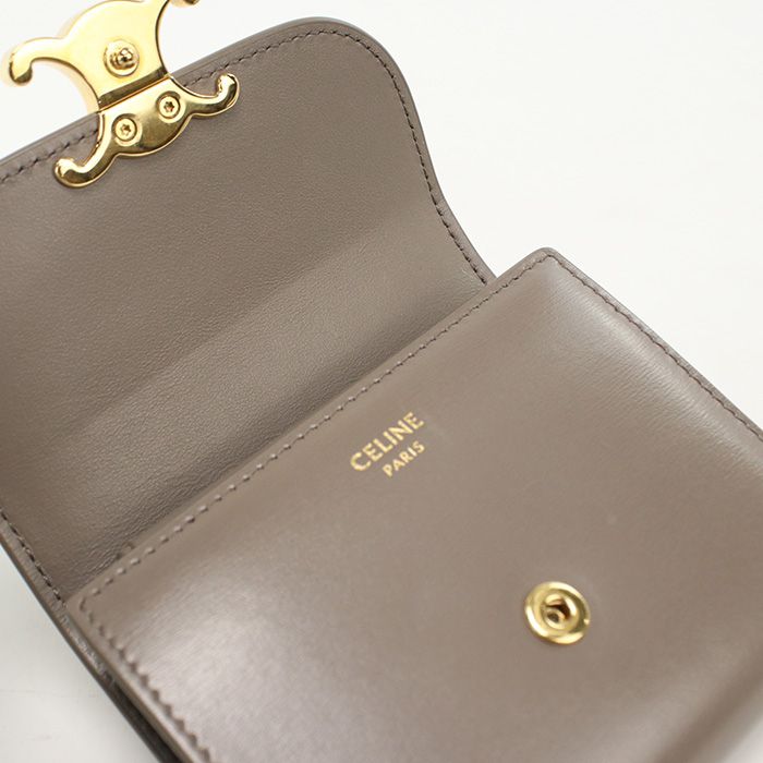 Celine Small Flap Wallet Triomphe Trifold Calf — view 6