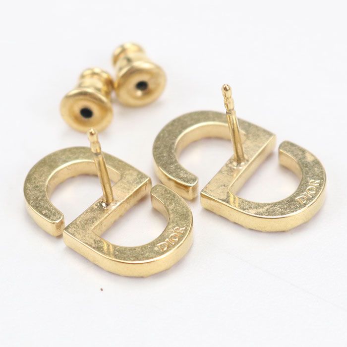 Dior Petit CD Stud Earrings Metal — view 4