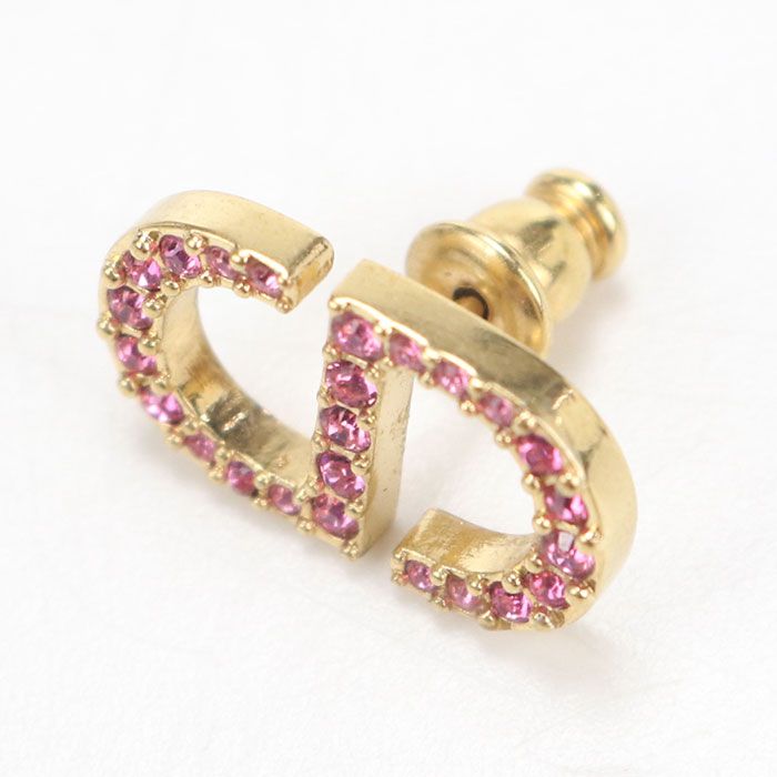 Dior Petit CD Stud Earrings Metal — view 3
