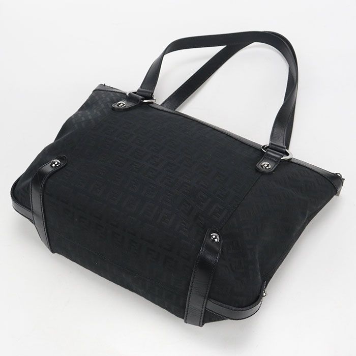 Fendi Zucchino Tote Canvas Leather — view 2