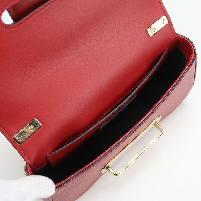 Prada Chain Saffiano Leather Crossbody Shoulder Bag — view 3