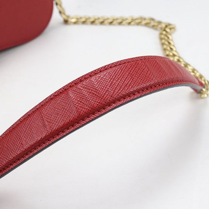 Prada Chain Saffiano Leather Crossbody Shoulder Bag — view 7