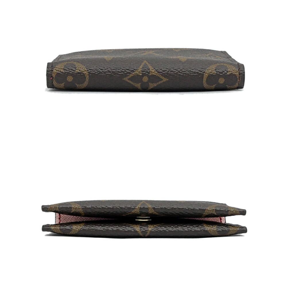Louis Vuitton Card Case Holder Slim Monogram Pink Pearl Rose Red — view 3