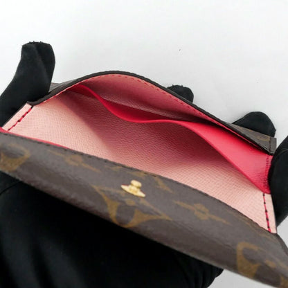 Louis Vuitton Card Case Holder Slim Monogram Pink Pearl Rose Red — view 9