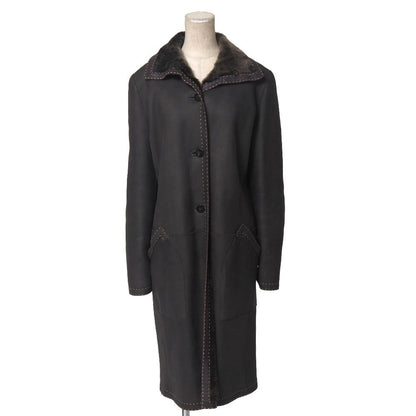 Fendi Coat 42 Shearling Reversible Long