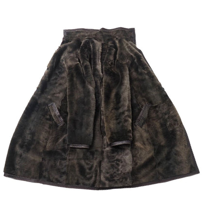 Fendi Coat 42 Shearling Reversible Long — view 8
