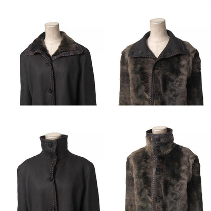 Fendi Coat 42 Shearling Reversible Long — view 9