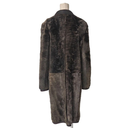Fendi Coat 42 Shearling Reversible Long — view 4
