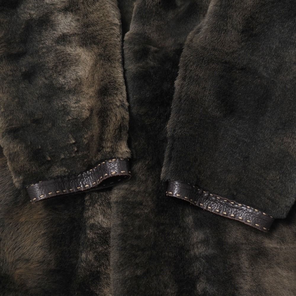 Fendi Coat 42 Shearling Reversible Long — view 6