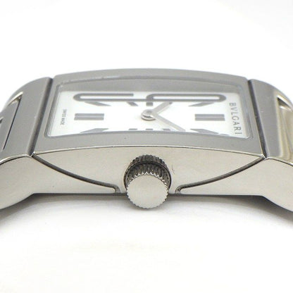 Bvlgari Watch Rettangolo Rectangular White Dial SS Quartz Analog — view 2
