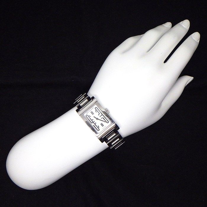 Bvlgari Watch Rettangolo Rectangular White Dial SS Quartz Analog — view 8