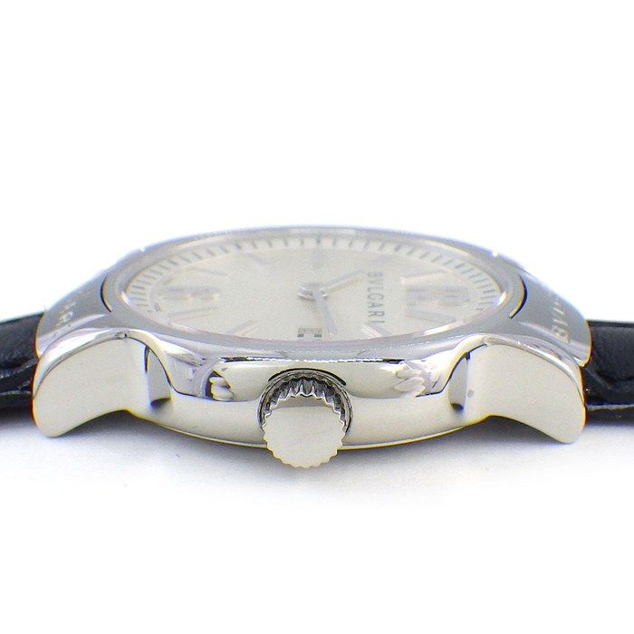 Bvlgari Watch Solo Tempo Sunray Silver Dial Date Cowhide SS Quartz Analog — view 2