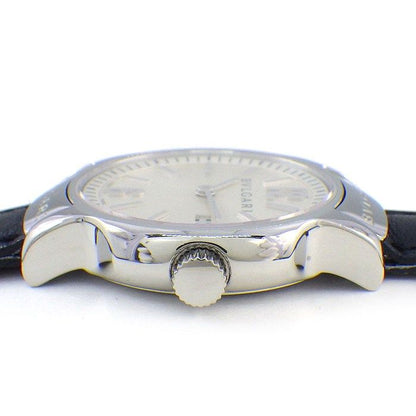 Bvlgari Watch Solo Tempo Sunray Silver Dial Date Cowhide SS Quartz Analog — view 2