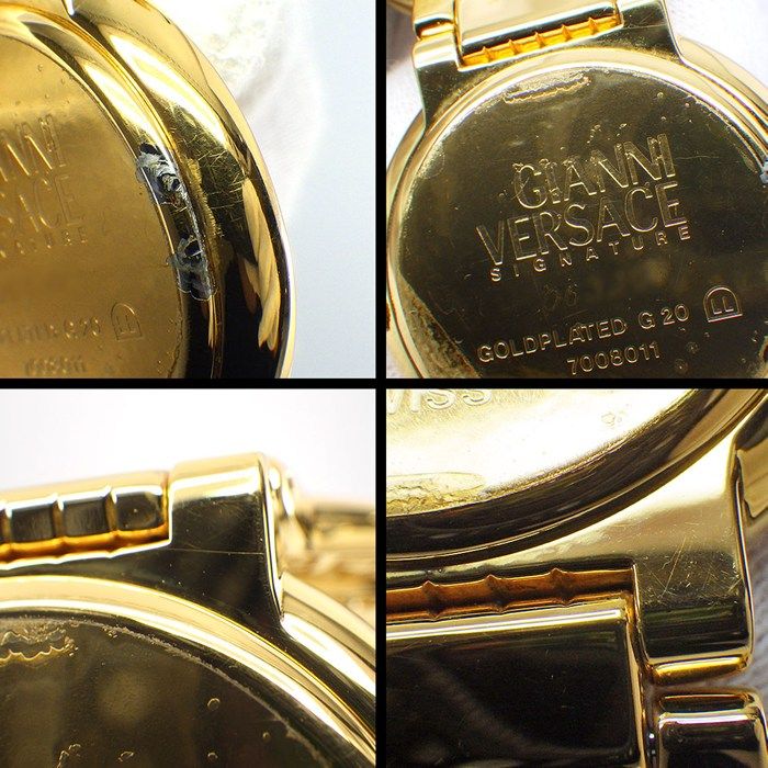 Versace Wristwatch Coin Watch Medusa Gold Dial Quartz Analog — view 6