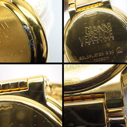 Versace Wristwatch Coin Watch Medusa Gold Dial Quartz Analog — view 6