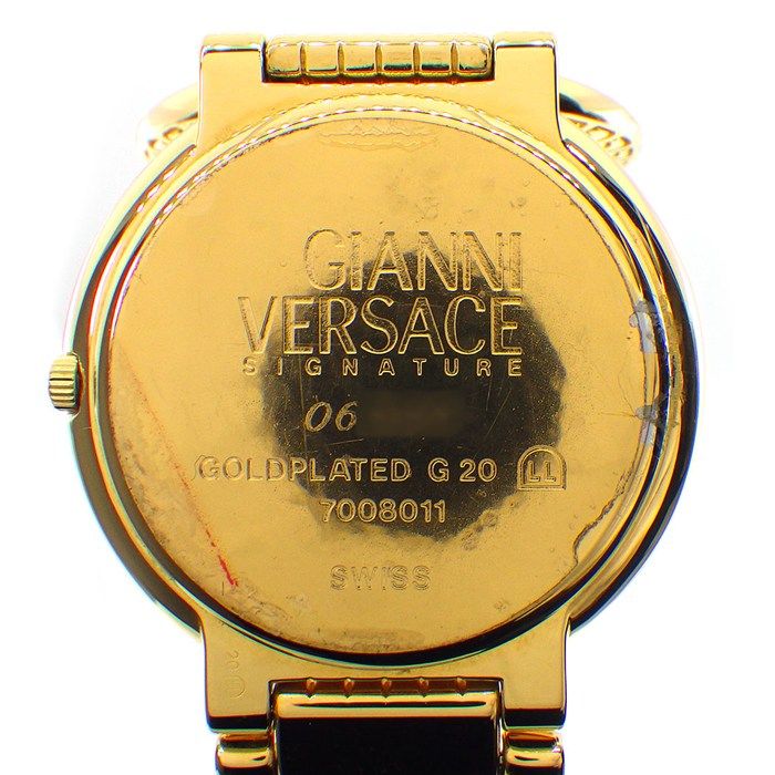 Versace Wristwatch Coin Watch Medusa Gold Dial Quartz Analog — view 4