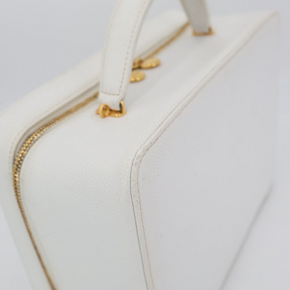 Chanel Shoulder Bag Stand Caviar Leather CC Logo 2-Way — view 8
