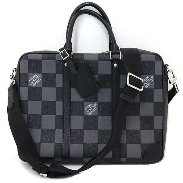Louis Vuitton Sirius Briefcase Business 2-Way Damier Black