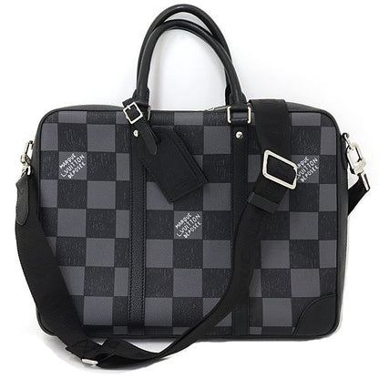 Louis Vuitton Sirius Briefcase Business 2-Way Damier Black